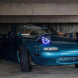Load image into Gallery viewer, Oracle Pre-Installed Lights 7 IN. Sealed Beam - Blue Halo - Additional View 6
