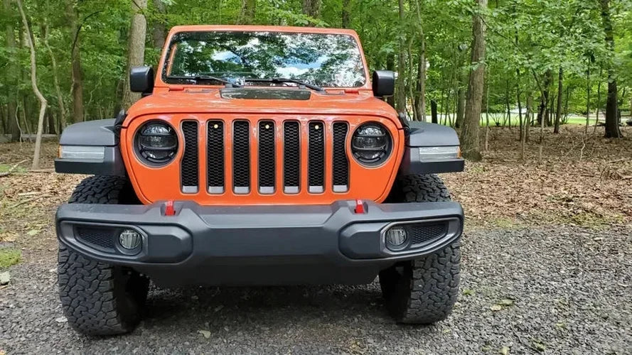 Oracle Pre-Runner Style LED Grille Kit for Jeep Gladiator JT - Amber - Back View