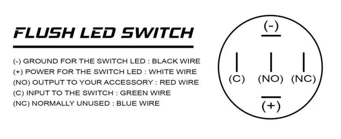 Oracle Pre-Wired Power Symbol On/Off Flush Mount LED Switch - Yellow - Additional View 6