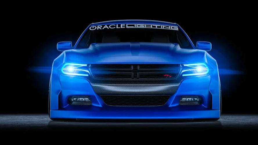 Oracle 15-21 Dodge Charger RGB+W DRL Headlight DRL Upgrade Kit - ColorSHIFT 2 - Additional View 5