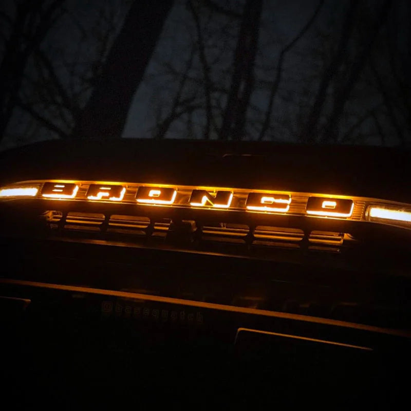 ORACLE Lighting Universal Illuminated LED Letter Badges - Matte Blk Surface Finish - B - Back View