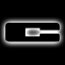 Load image into Gallery viewer, ORACLE Lighting Universal Illuminated LED Letter Badges - Matte Blk Surface Finish - C - Main Product View