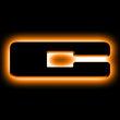 Load image into Gallery viewer, ORACLE Lighting Universal Illuminated LED Letter Badges - Matte Blk Surface Finish - C - Main Product View
