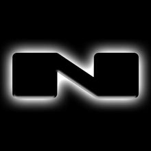 Load image into Gallery viewer, ORACLE Lighting Universal Illuminated LED Letter Badges - Matte Blk Surface Finish - N - Main Product View