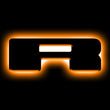 Load image into Gallery viewer, ORACLE Lighting Universal Illuminated LED Letter Badges - Matte Blk Surface Finish - R - Main Product View
