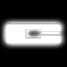 Load image into Gallery viewer, ORACLE Lighting Universal Illuminated LED Letter Badges - Matte Wht Surface Finish - C - Main Product View