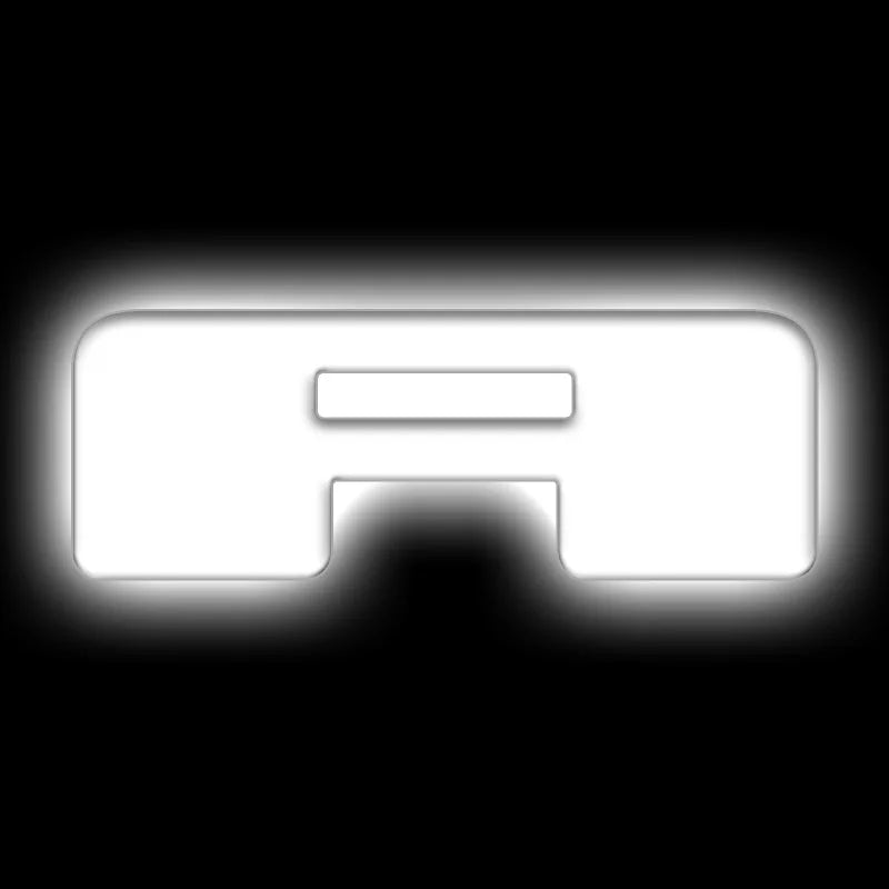 ORACLE Lighting Universal Illuminated LED Letter Badges - Matte Wht Surface Finish - A - Main Product View