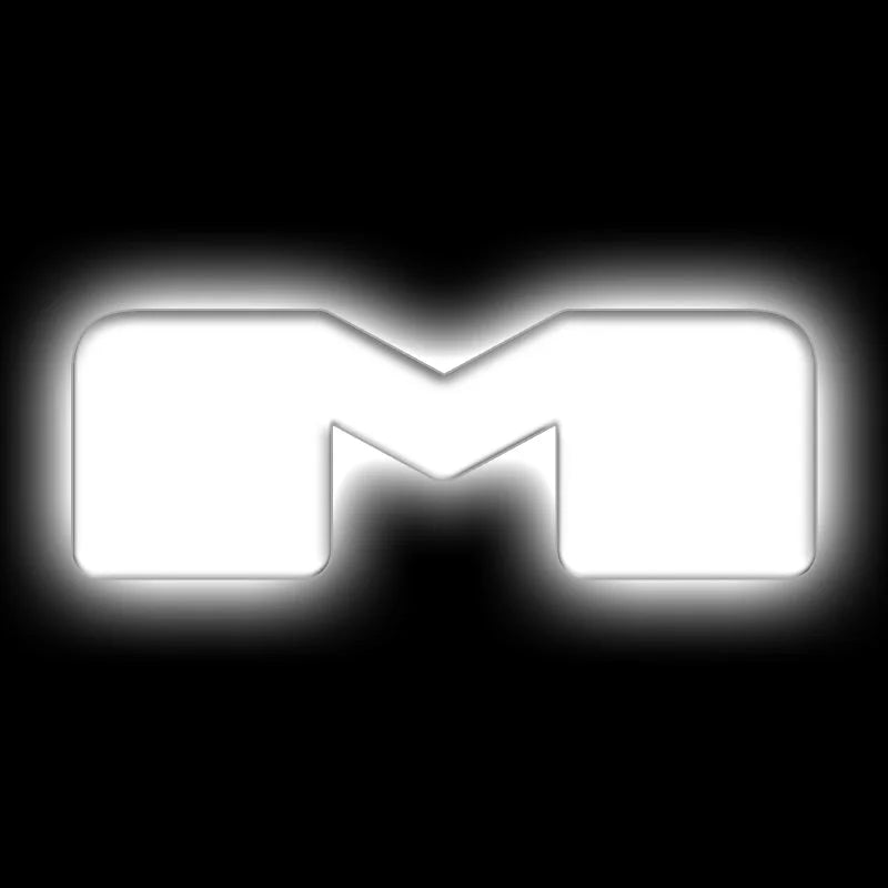 ORACLE Lighting Universal Illuminated LED Letter Badges - Matte Wht Surface Finish - M - Main Product View