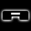 Load image into Gallery viewer, ORACLE Lighting Universal Illuminated LED Letter Badges - Matte Blk Surface Finish - A - Main Product View