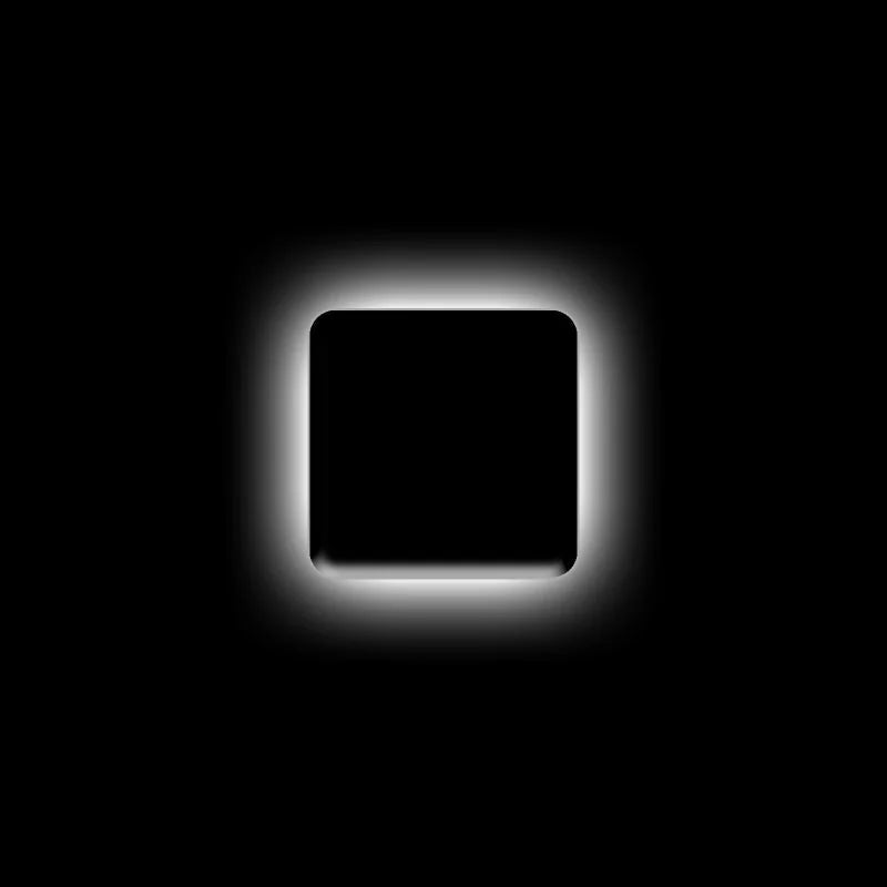 ORACLE Lighting Universal Illuminated LED Letter Badges - Matte Blk Surface Finish - I - Main Product View