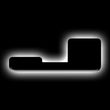 Load image into Gallery viewer, ORACLE Lighting Universal Illuminated LED Letter Badges - Matte Blk Surface Finish - J - Main Product View