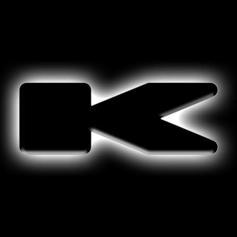 ORACLE Lighting Universal Illuminated LED Letter Badges - Matte Blk Surface Finish - K - Main Product View