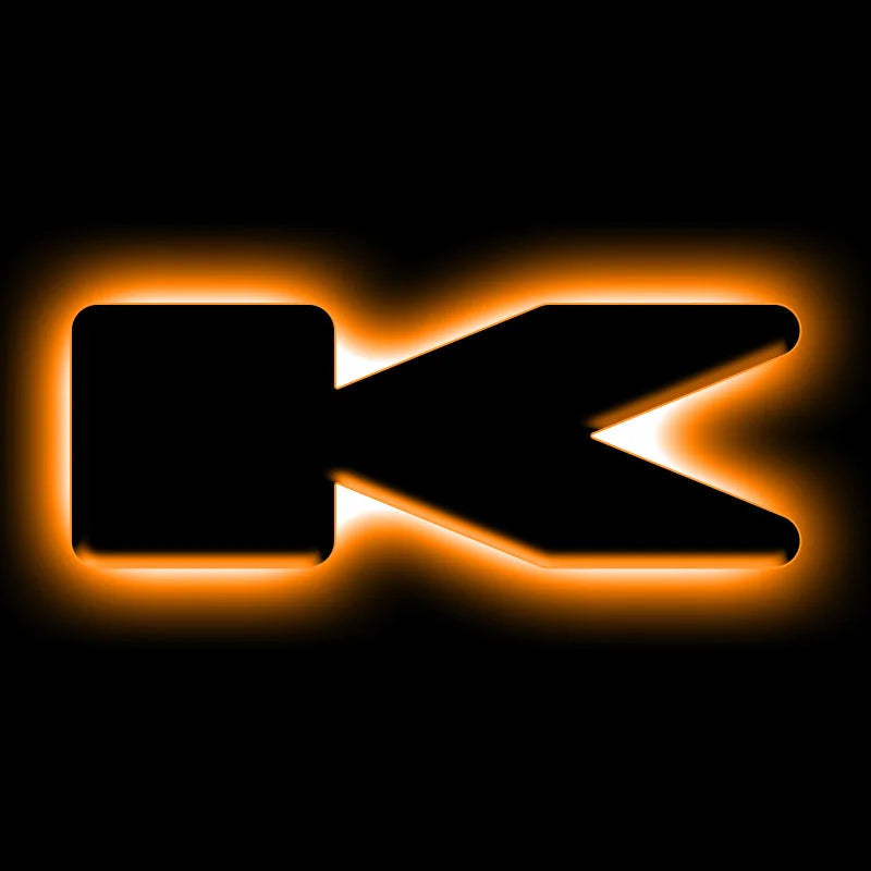 ORACLE Lighting Universal Illuminated LED Letter Badges - Matte Blk Surface Finish - K - Main Product View