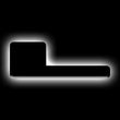 Load image into Gallery viewer, ORACLE Lighting Universal Illuminated LED Letter Badges - Matte Blk Surface Finish - L - Main Product View