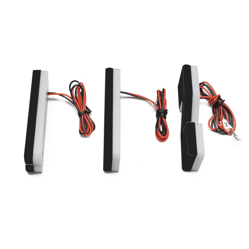 ORACLE Lighting Universal Illuminated LED Letter Badges - Matte Blk Surface Finish - L - Back View