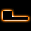 Load image into Gallery viewer, ORACLE Lighting Universal Illuminated LED Letter Badges - Matte Blk Surface Finish - L - Main Product View