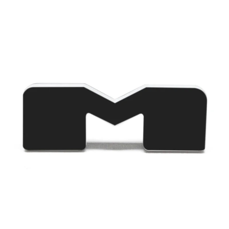 ORACLE Lighting Universal Illuminated LED Letter Badges - Matte Blk Surface Finish - M - Side View