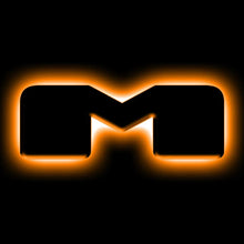 Load image into Gallery viewer, ORACLE Lighting Universal Illuminated LED Letter Badges - Matte Blk Surface Finish - M - Main Product View