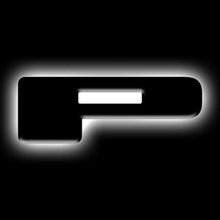 Load image into Gallery viewer, ORACLE Lighting Universal Illuminated LED Letter Badges - Matte Blk Surface Finish - P - Main Product View