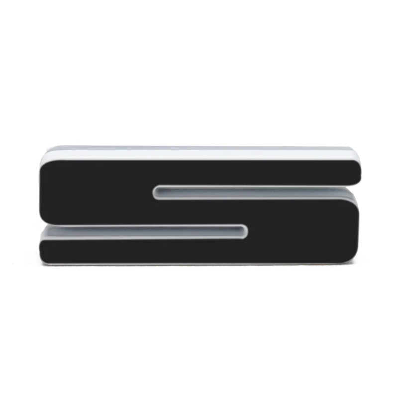 ORACLE Lighting Universal Illuminated LED Letter Badges - Matte Blk Surface Finish - S - Back View