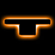Load image into Gallery viewer, ORACLE Lighting Universal Illuminated LED Letter Badges - Matte Blk Surface Finish - T - Main Product View