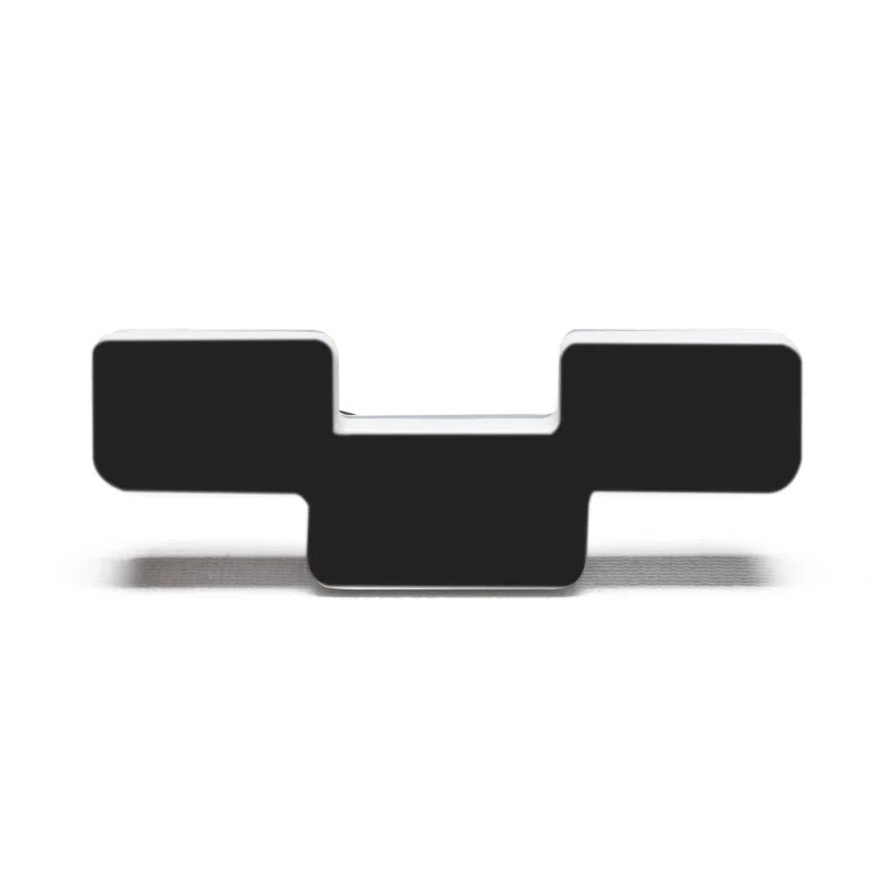 ORACLE Lighting Universal Illuminated LED Letter Badges - Matte Blk Surface Finish - Y - Side View