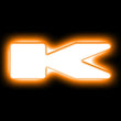 Load image into Gallery viewer, ORACLE Lighting Universal Illuminated LED Letter Badges - Matte Wht Surface Finish - K - Main Product View