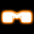 Load image into Gallery viewer, ORACLE Lighting Universal Illuminated LED Letter Badges - Matte Wht Surface Finish - M - Main Product View