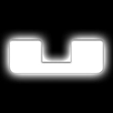 Load image into Gallery viewer, ORACLE Lighting Universal Illuminated LED Letter Badges - Matte Wht Surface Finish - U - Main Product View