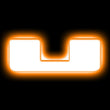 Load image into Gallery viewer, ORACLE Lighting Universal Illuminated LED Letter Badges - Matte Wht Surface Finish - U - Main Product View