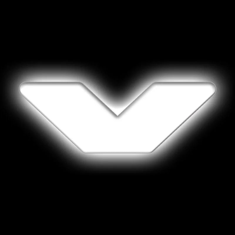 ORACLE Lighting Universal Illuminated LED Letter Badges - Matte Wht Surface Finish - V - Main Product View