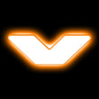 Load image into Gallery viewer, ORACLE Lighting Universal Illuminated LED Letter Badges - Matte Wht Surface Finish - V - Main Product View