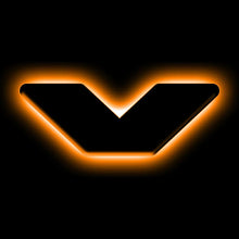 Load image into Gallery viewer, ORACLE Lighting Universal Illuminated LED Letter Badges - Matte Blk Surface Finish - V - Main Product View
