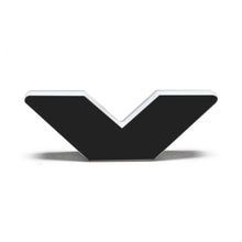 Load image into Gallery viewer, ORACLE Lighting Universal Illuminated LED Letter Badges - Matte Blk Surface Finish - V - Back View