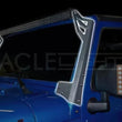 Load image into Gallery viewer, Oracle Jeep JK Upper Windshield Brackets (Pair) - Back View