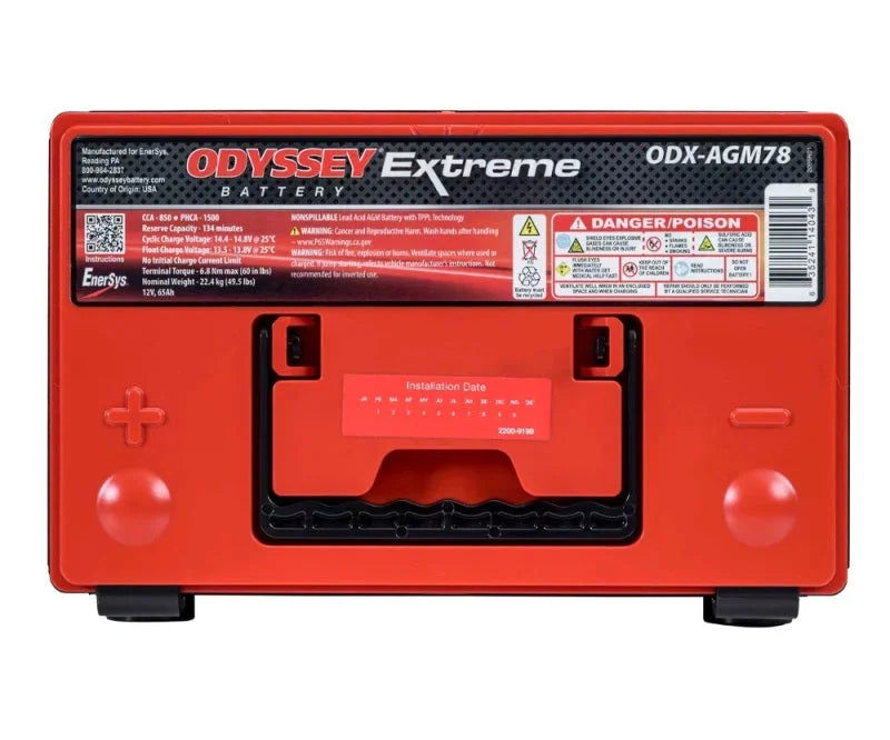 Odyssey Battery Auto/Truck Extreme AGM Battery (78-PC1500) - Detail View
