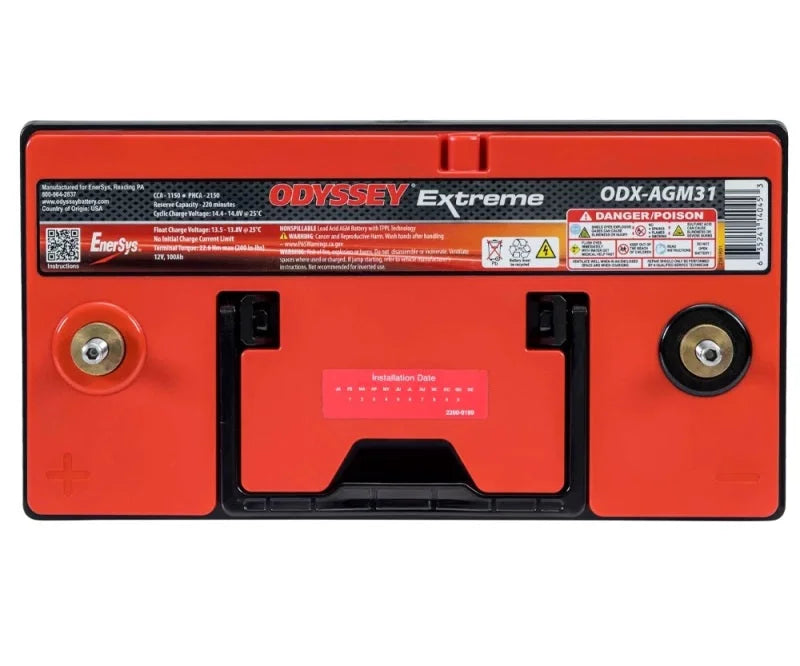 Odyssey Battery Auto/Truck/Heavy Duty & Commercial Extreme AGM Battery (31-PC2150S) - Detail View