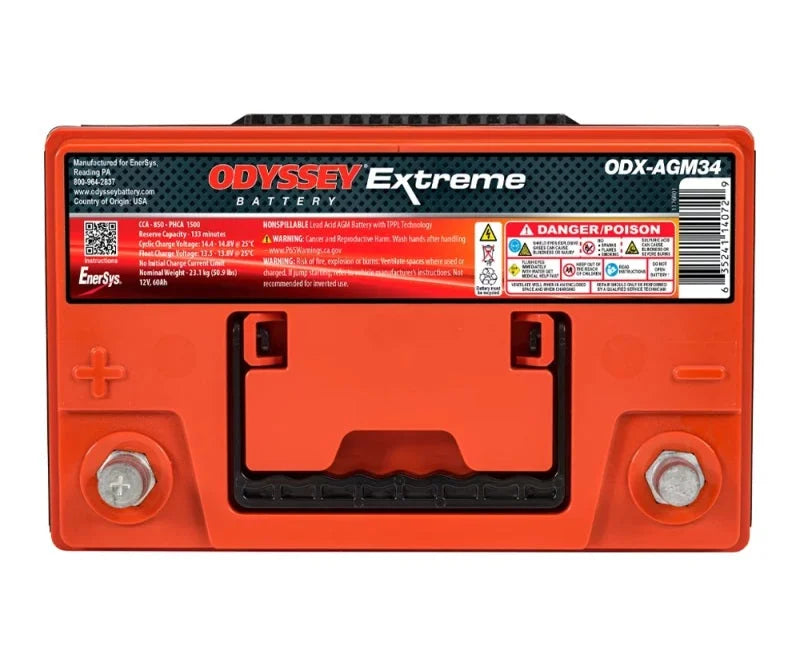 Odyssey Battery Auto/Truck/Heavy Duty & Commercial Extreme AGM Battery (34-PC1500T) - Detail View