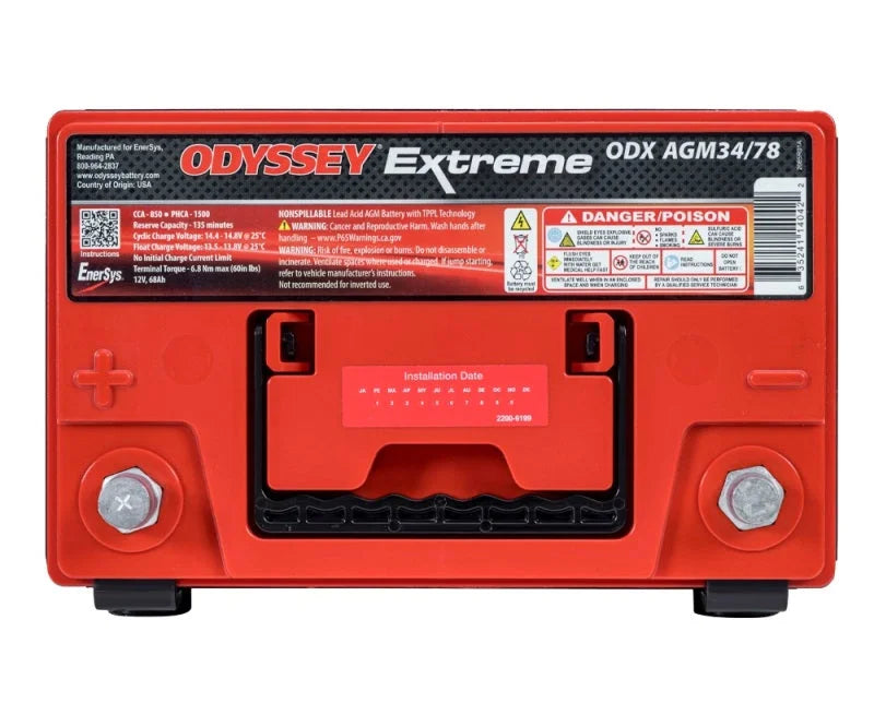 Odyssey Battery Auto/Truck/Heavy Duty & Commercial Extreme AGM Battery (34/78-PC1500DT) - Main Product View
