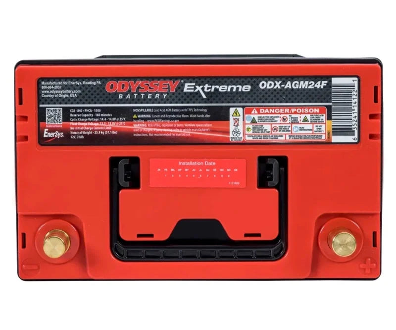 Odyssey Battery Auto/Truck/Heavy Duty & Commercial Extreme AGM Battery (NSB-AGM24F) - Main Product View
