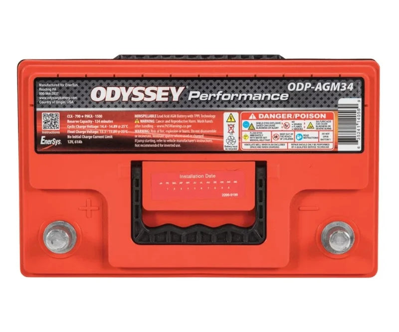 Odyssey Battery Auto/Truck/Heavy Duty & Commercial Performance AGM Battery (34-790) - Detail View
