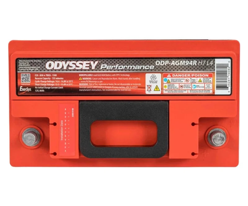 Odyssey Battery Auto/Truck/Heavy Duty & Commercial Performance AGM Battery (94R-850) - Side View