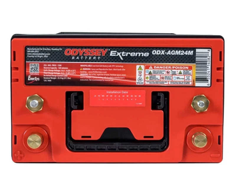 Odyssey Battery Marine/RV Extreme AGM Battery (24M-PC1500) - Side View
