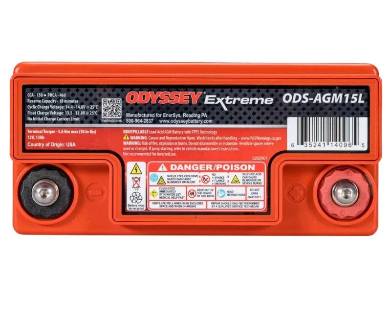 Odyssey Battery Powersport Extreme AGM Battery (PC545) - Main Product View