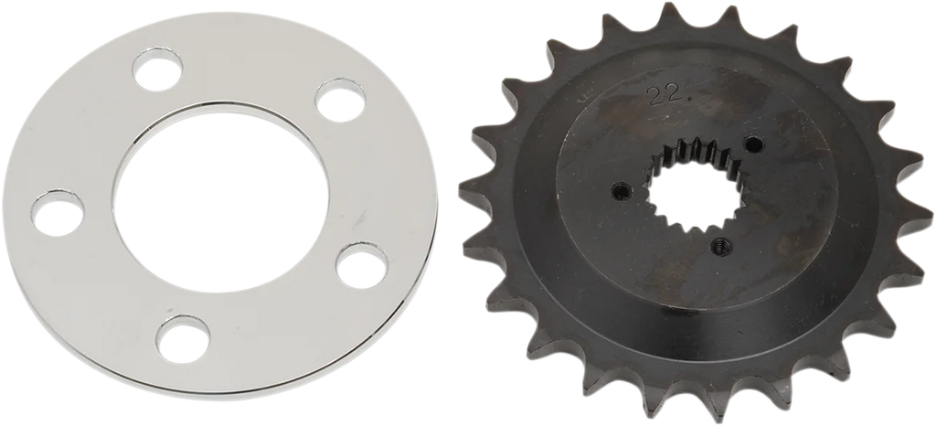 Offset Sprocket Kit - 23 Tooth DragSpecialties 74243C - Side View