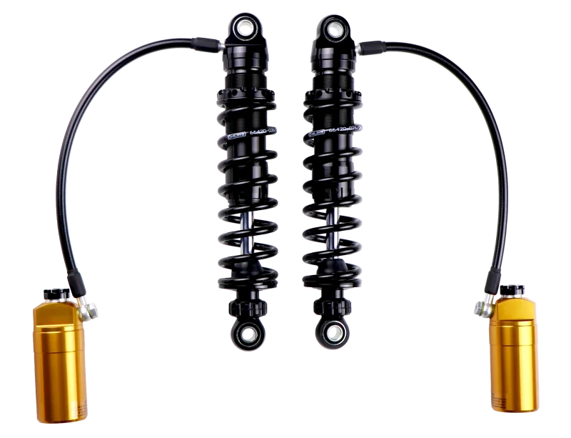 Ohlins 14-24 Harley FL Touring STX 36 Twin Blackline 12in Shocks - Detail View