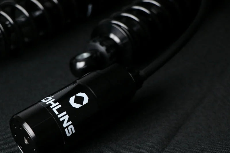 Ohlins STX 36 Twin Blackline 12in Blk Reservoir Shocks - Installation View