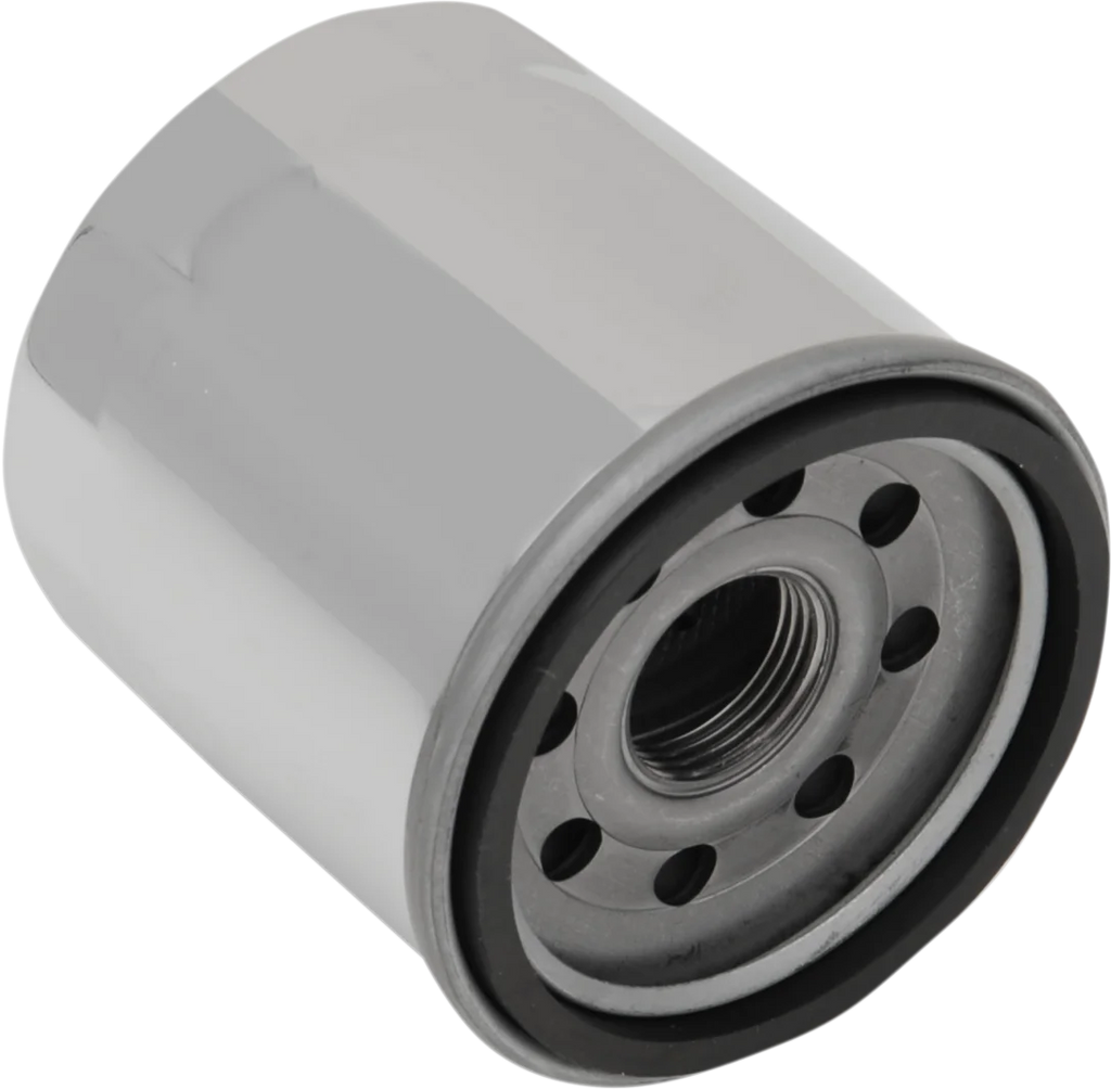 Oil Filter - Black - Indian DragSpecialties T14-0025 - Side View