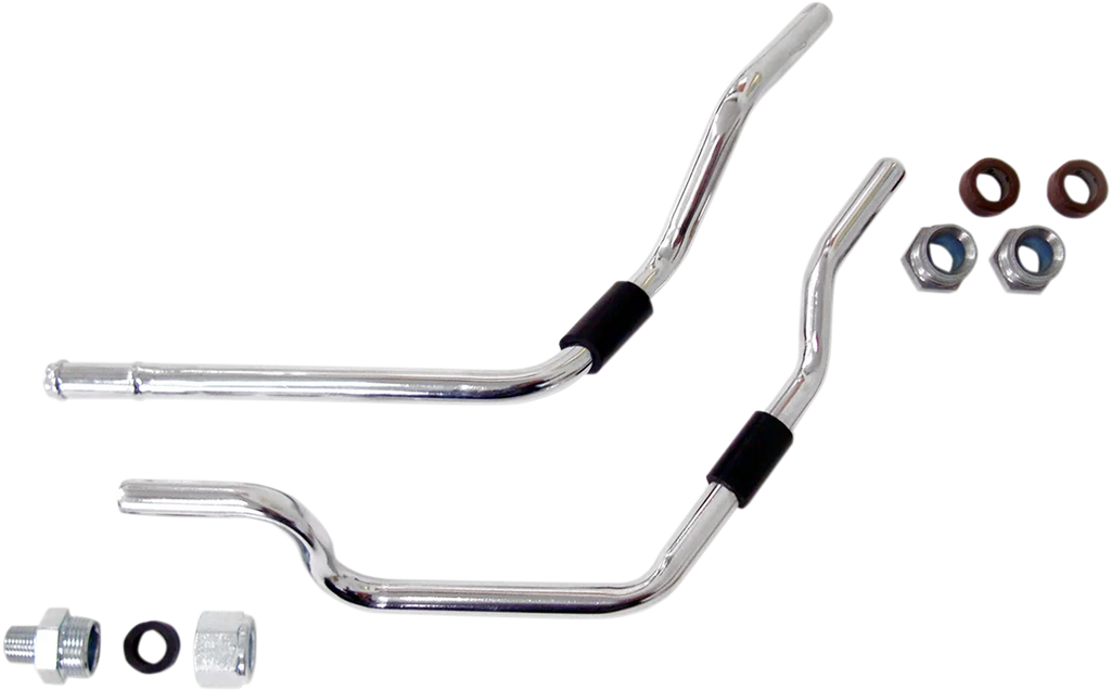 Oil Filter Line Kit - Chrome - Touring DragSpecialties 74914 - Main Product View
