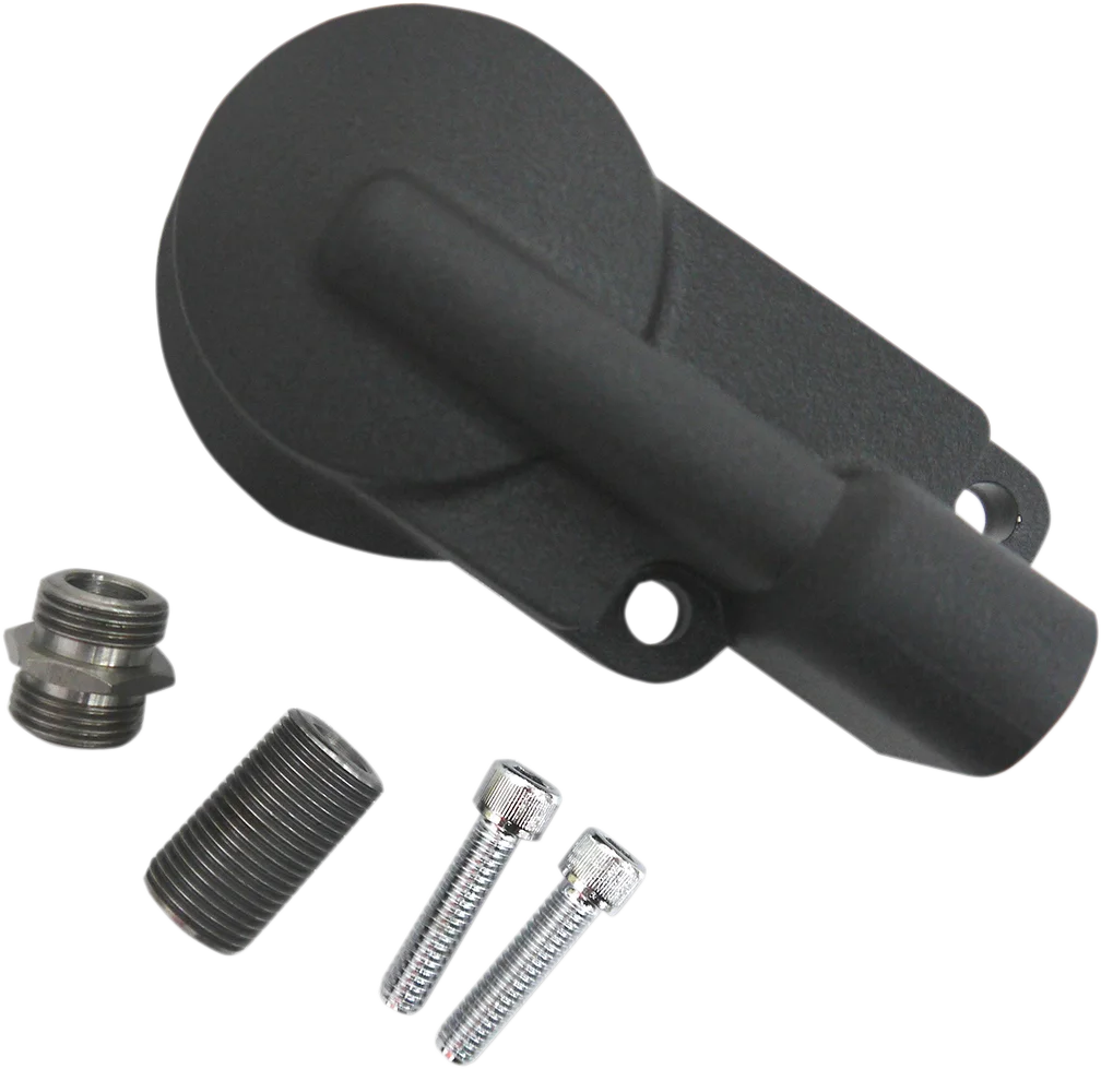 Oil Filter Mount - Black DragSpecialties 74900W - Main Product View